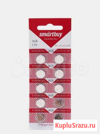 Батарейка SmartBuy AG8 391A / LR1120 / 191 Казань - изображение 1