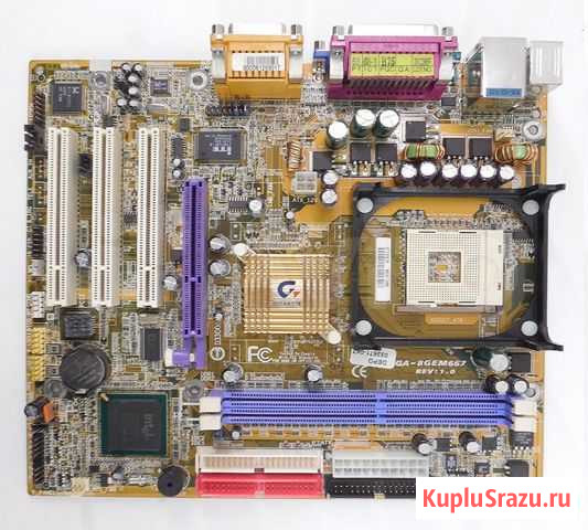 Системная плата сокет 478 GigaByte GA-8GEM667 Краснодар - изображение 1