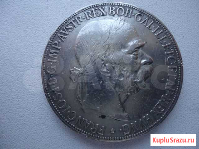 Монета 5 крон 1907 г. Австрийской империи Шахты - изображение 1