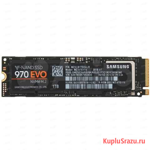 SSD M.2 накопитель Samsung 970 EVO 1Gb Нижний Новгород - изображение 1