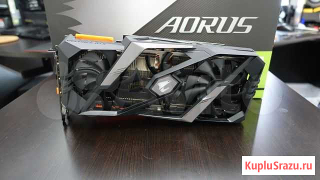 Gigabyte aorus Geforce RTX 2080 8G видеокарта Москва - изображение 1