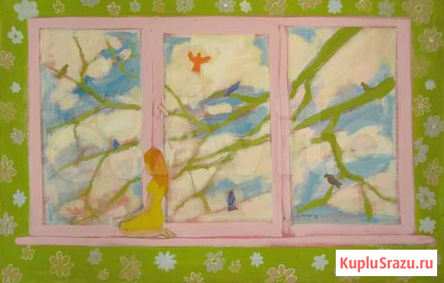 Картина Весна. Катя на окне Самара - изображение 1