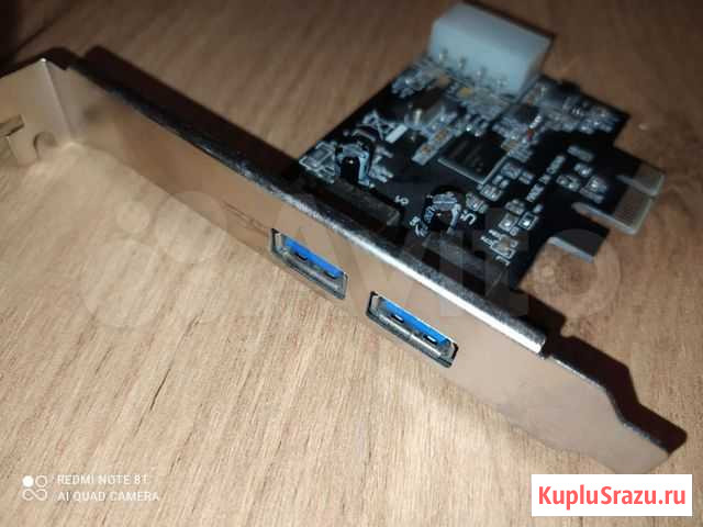 Плата расширения pci-ex для двух внешних портов us Тамбов - изображение 1
