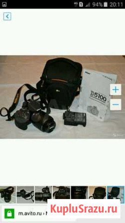 Nikon D5100 kit 18-55DX black Барнаул - изображение 1