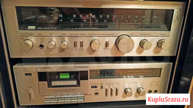 Sansui ресивер R-50+дека D-95M в фирменной стойке Москва - изображение 1