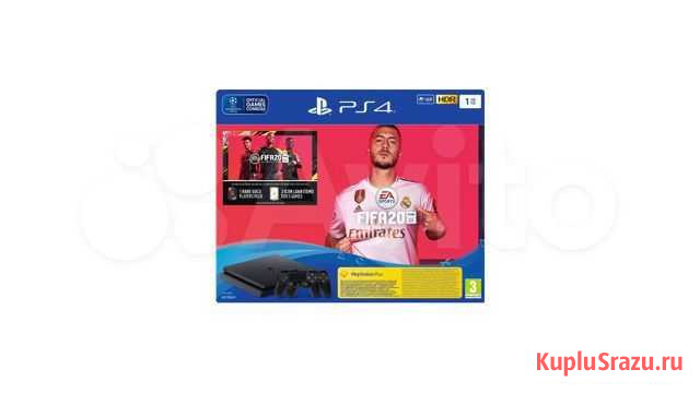 PS4 Slim 1Tb 2 Dualshock + Fifa20 Калининград - изображение 1