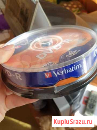 DVD-R диски Verbatium 10шт, новые Сергиев Посад - изображение 1