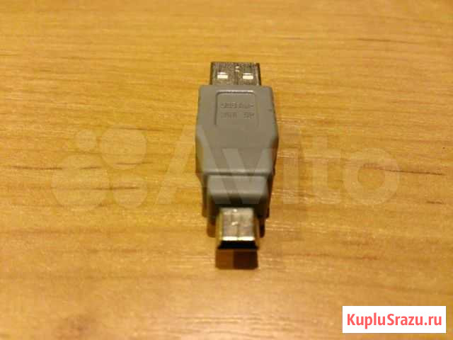 Переходник USB A штекер - mini USB B 5pin штекер Москва - изображение 1