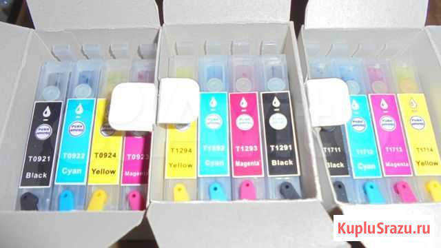 Картриджи Epson с краской Новосибирск - изображение 1