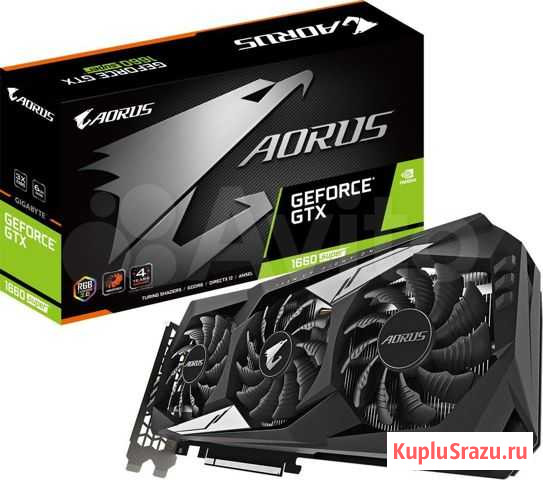 Видеокарта Gigabyte GeForce GTX 1660 super aorus 6 Волгоград - изображение 1