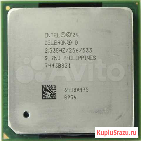 Процессор сокет 478 Intel Celeron-D 2,53/256/533 S Краснодар - изображение 1