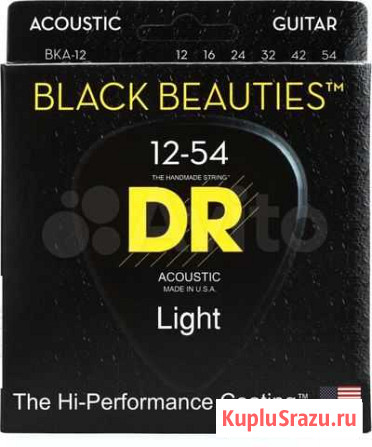DR BKA-12 black beauties Струны для гитары Казань - изображение 1