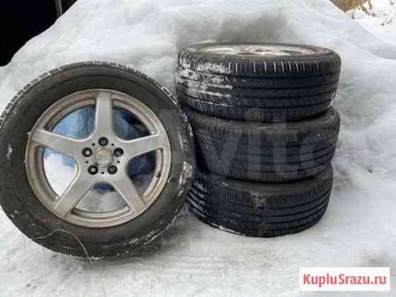 Продам литье с летней резиной 205/60 r16 Алдан