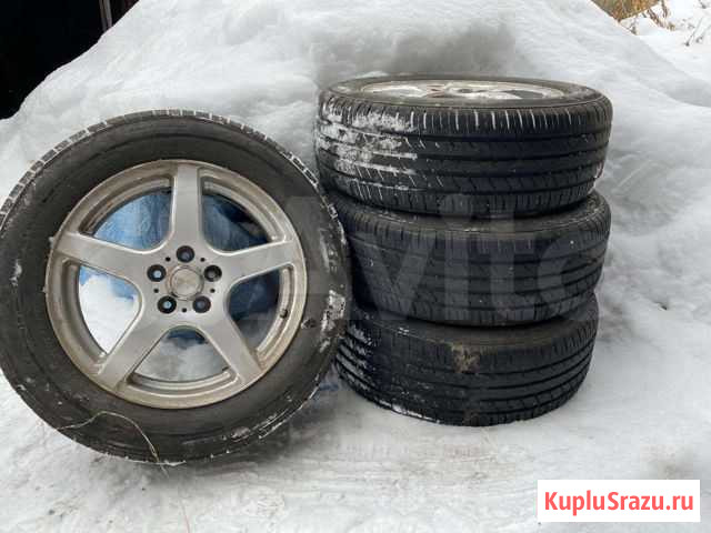 Продам литье с летней резиной 205/60 r16 Алдан - изображение 1