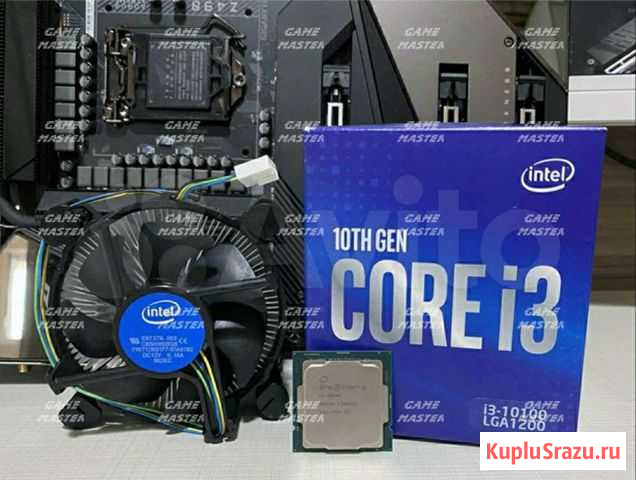 Комплект 4 ядра: i3 10100F +Мать H410+ 8DDR4 3000 Калининград - изображение 1