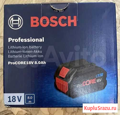 Li-ion procore18V 8.0 Ач Bosch Лихославль - изображение 1