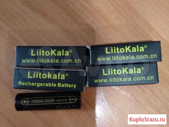 Аккумуляторы liitokala 18650 3400-3500 mah 3.7v но Омск - изображение 1