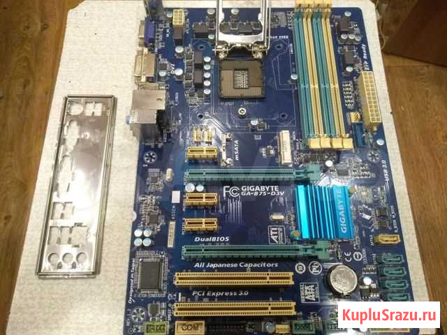 LGA 1155 Gigabyte GA-B75-D3V rev1.2 Киров - изображение 1
