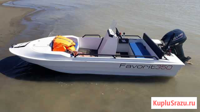 Лодка из стеклопластика favorit 350 с мотором Барнаул - изображение 1