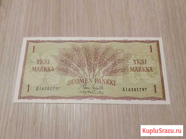 Финляндия 1 марка Петрозаводск - изображение 1