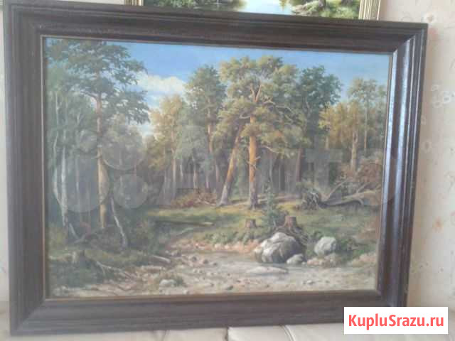 Картины ретро масло холст. большие Кострома - изображение 1