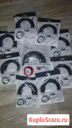 Новый кабель hdmi hdmi 1; 1,8; 3 метра Братск - изображение 1