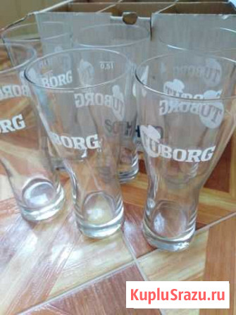 Бокалы пивные Tuborg. Новые Калуга - изображение 1