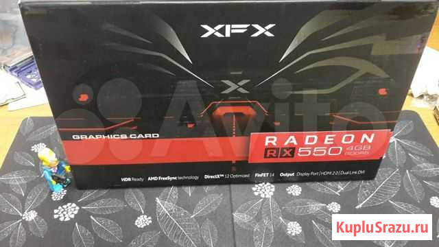 Видеокарта XFX AMD RX 550 4GB / Обмен Нижний Новгород - изображение 1