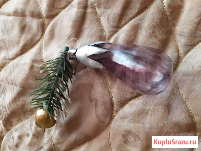 Елочная игрушка СССР, баклажан Тула - изображение 1