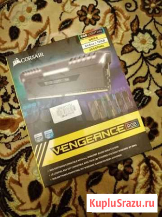 Озу corsair vengeance rgb ddr4 2666mhz 16gb Омск - изображение 1
