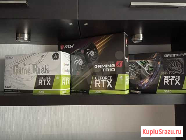 Rtx 3090 palit gamerock и msi гарантия новые Санкт-Петербург - изображение 1