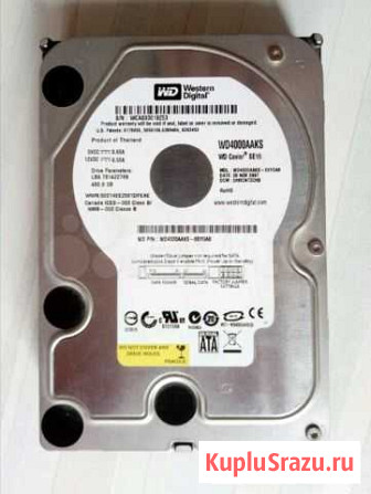 Western Digital 4000aaks. 400гб Челябинск - изображение 1