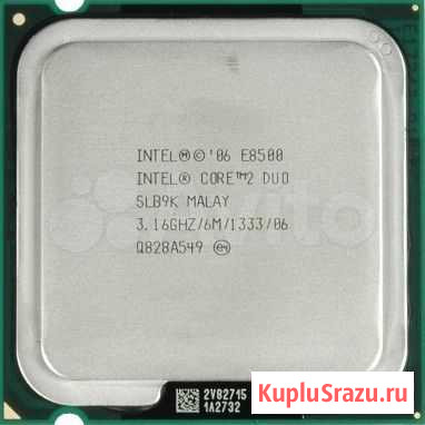 Процессор сокет 775 Intel Core2Duo E8500 3,16/6/13 Краснодар - изображение 1