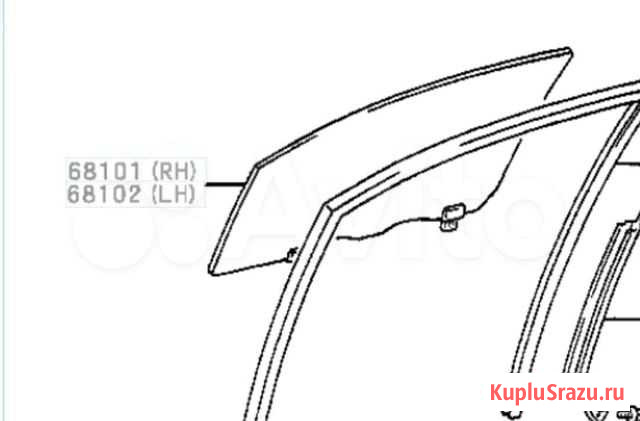 Стекло боковое Toyota Nadia Новобурейский - изображение 1