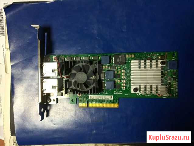 Сетевая карта intel ethernet server adptr X520-T2 Дубна - изображение 1