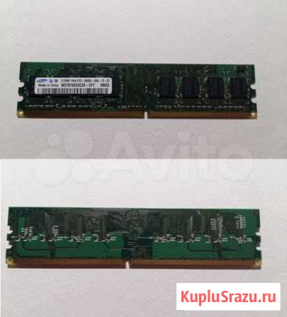 Samsung 512MBx2 1rx8 PC2-6400U-666-12-ZZ Москва - изображение 1