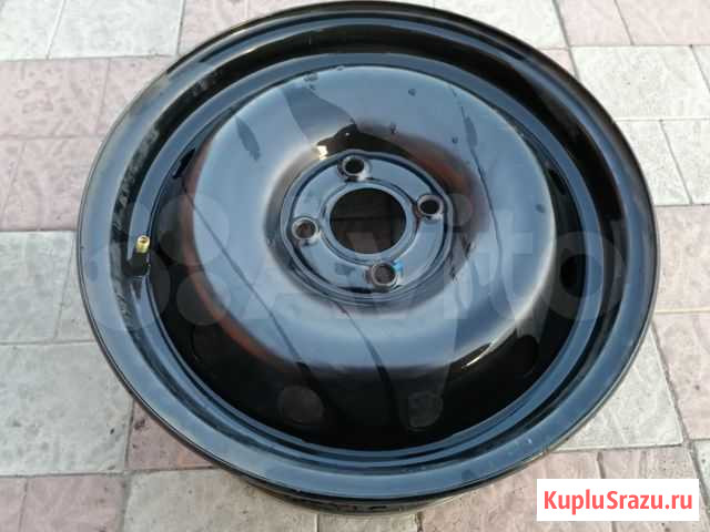 R15 4*100 диск штамп б/у оригинал отверстие 60,1 Омск - изображение 1