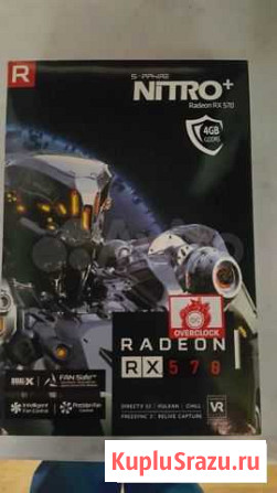Видеокарта RX 570 4gb sapphire nitro+ Челябинск - изображение 1