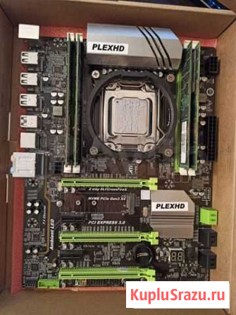 E5 2750v2, 4 x 4Gb DDR3 ECC REG, Plexhd x79 Кострома - изображение 1