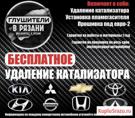 Удаление катализаторов. Чип тюнинг Рязань - изображение 1
