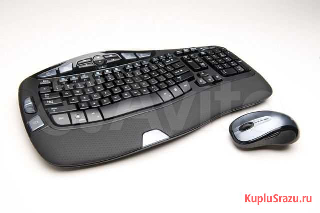 Клавиатура и мышь Logitech Cordless Desktop Wave Кемерово - изображение 1