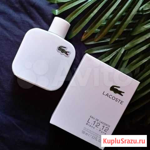 Мужской парфюм Lacoste Blanc 50 мл новый Кострома - изображение 1