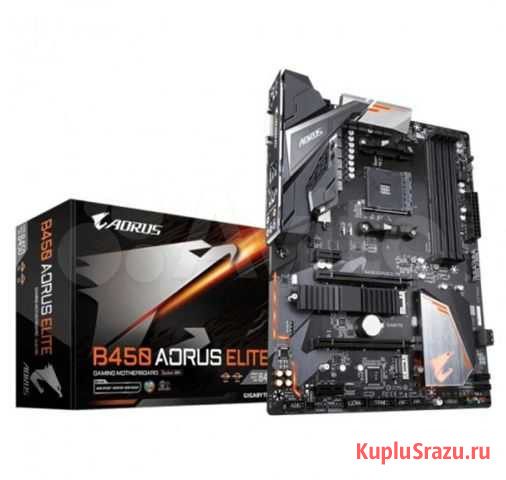 Материнская плата Gigabyte B450 aorus elite Soc-AM Волгоград - изображение 1