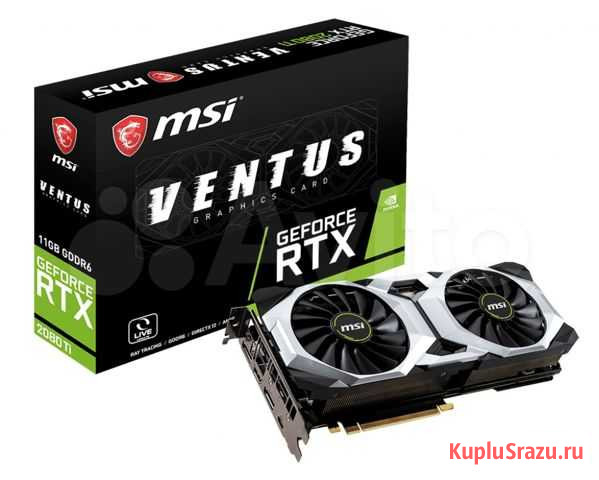 Видеокарта MSI geforce RTX 2080 TI ventus 11G Архангельск - изображение 1