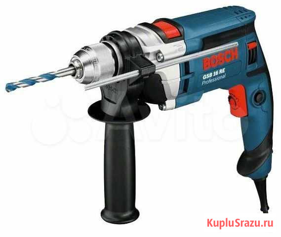 Дрель ударная bosch GSB 16 RE 750 Вт Петропавловск-Камчатский - изображение 1