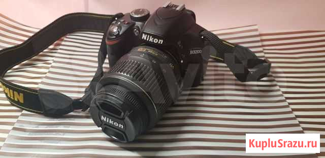 Зеркальный фотоаппарат Nikon D3200 kit 18-55 Домодедово - изображение 1