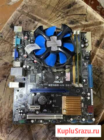 Материнская плата + процессор asus m2n68 и 4gb кул Нижнекамск - изображение 1