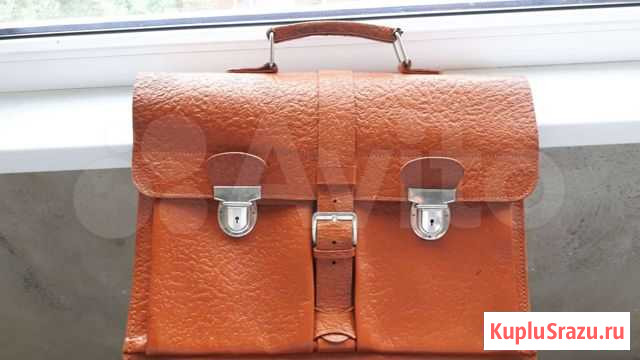 Портфель СССР из натуральной кожи Сызрань - изображение 1