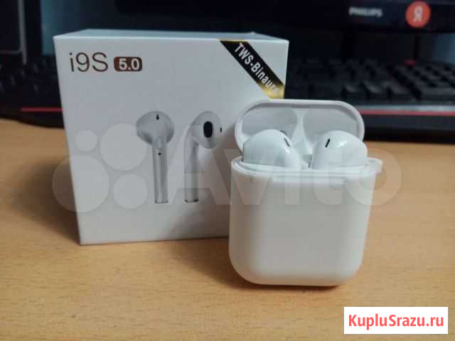 Беспроводные наушники AirPods копия Тюмень - изображение 1