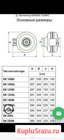 General Climate GK100XL вентилятор воздухоотводчик Вурнары - изображение 1